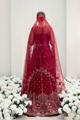La More Unstitched 3 Piece Wedding Collection-Radiant ruby